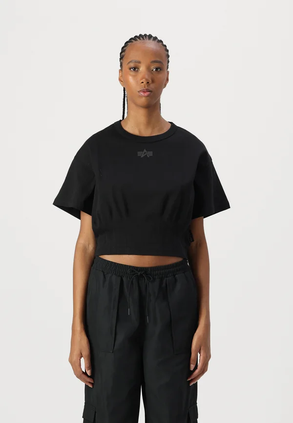 Print T-shirt - black