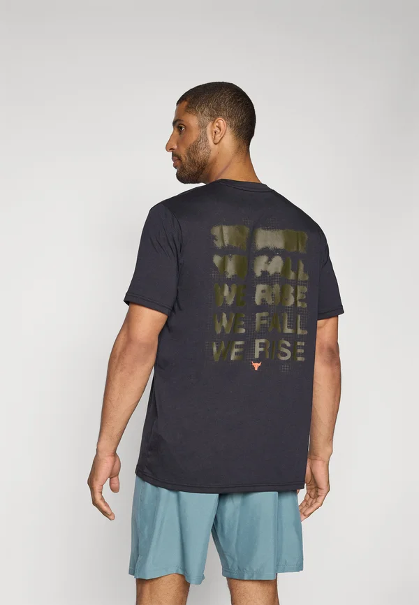 Print T-shirt - black/orange base