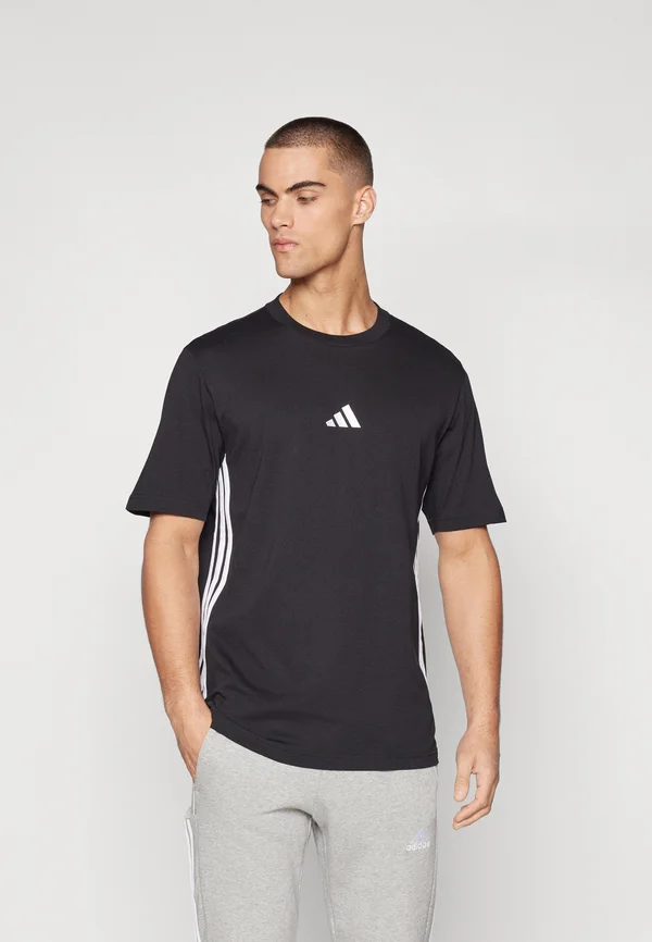 Print T-shirt - black/white