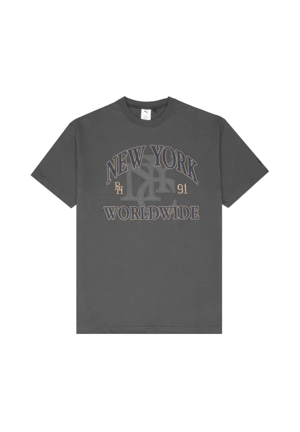 Print T-shirt - blau