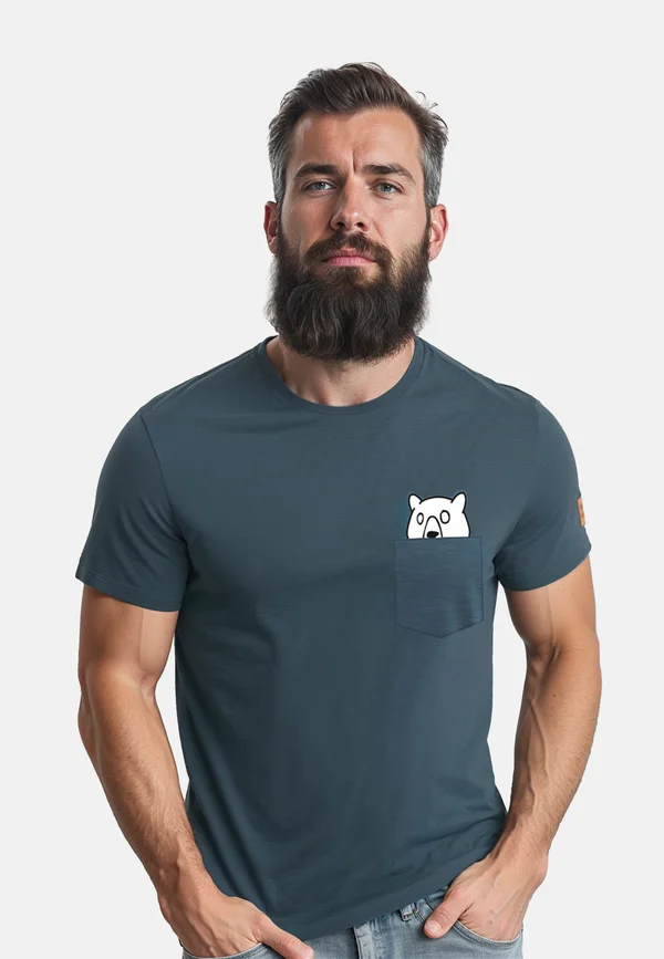 Print T-shirt - blue