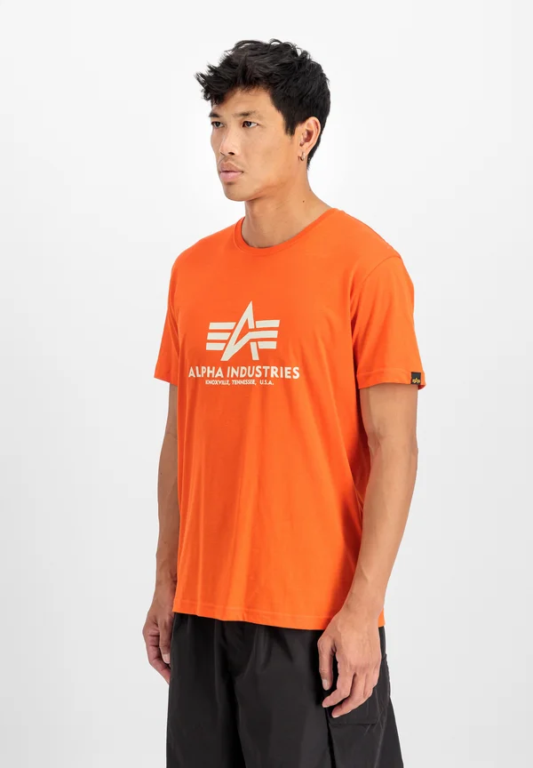 Print T-shirt - boost orange