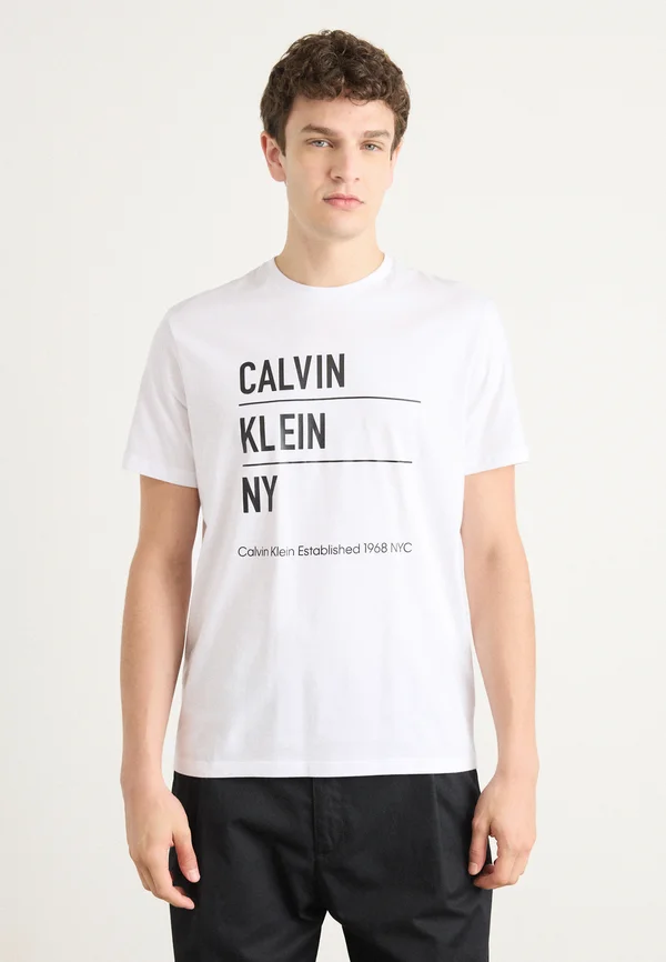 Print T-shirt - brilliant white