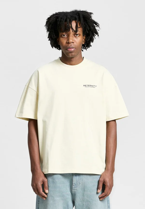 Print T-shirt - cream