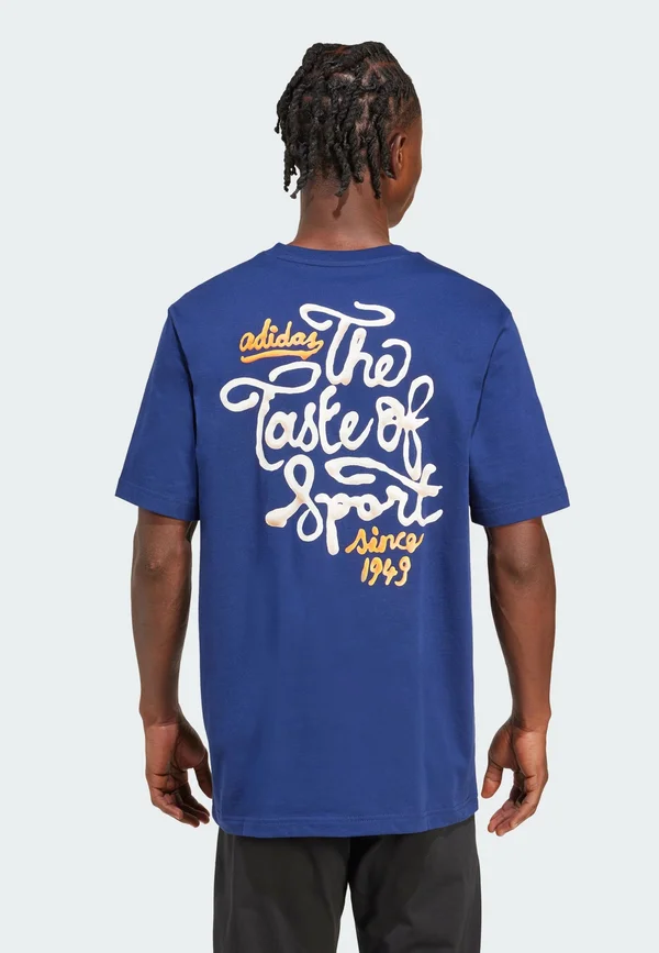 Print T-shirt - dark blue