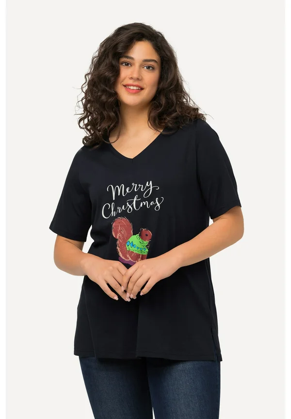 Print T-shirt - dark blue