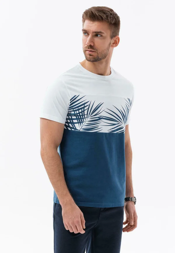 Print T-shirt - dark denim