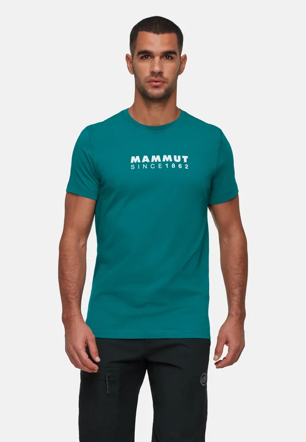 Print T-shirt - deep teal