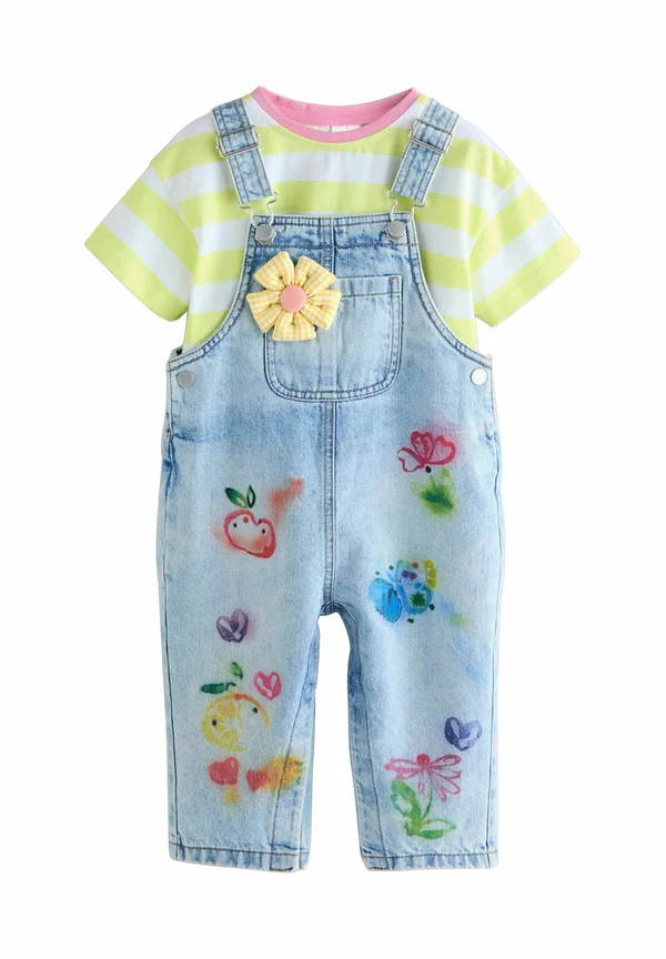 Print T-shirt - denim