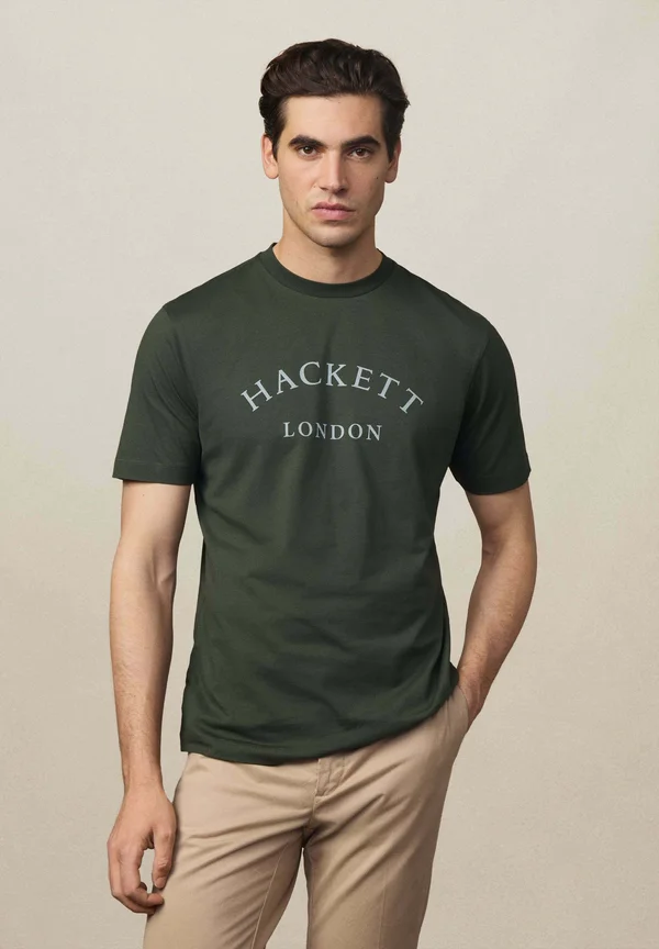 Print T-shirt - duck green