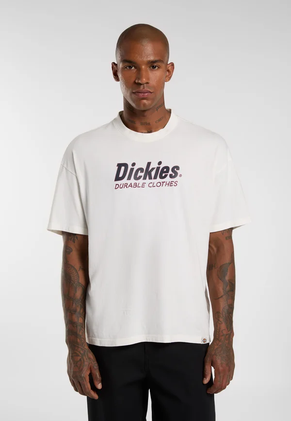 Print T-shirt - egret