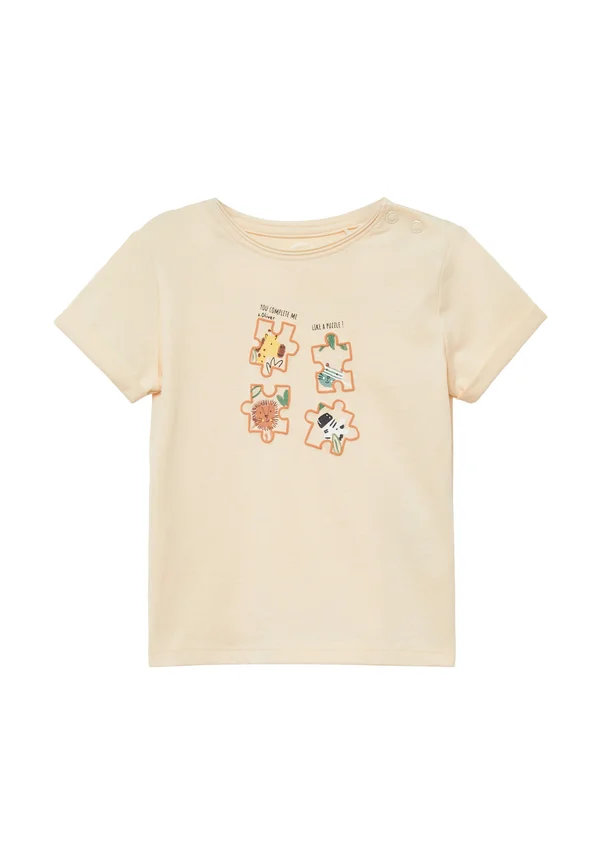 Print T-shirt - hellgelb