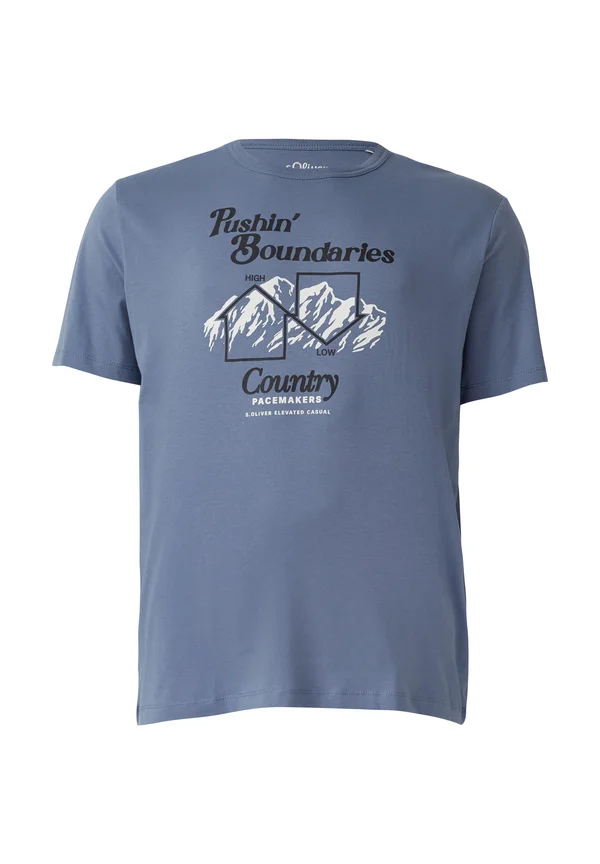 Print T-shirt - himmelblau