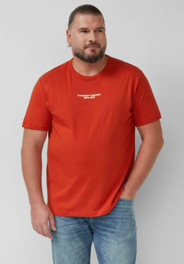 Print T-shirt - mohnrot