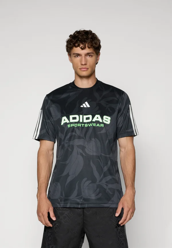 Print T-shirt - multicolor/carbon/black