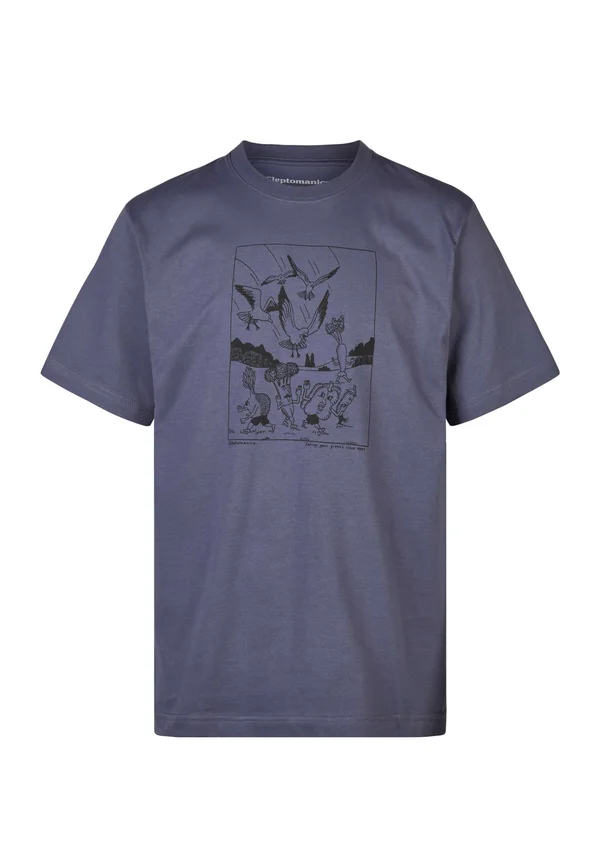 Print T-shirt - nightshadow blue