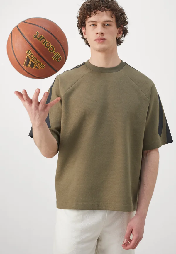 Print T-shirt - olive strata