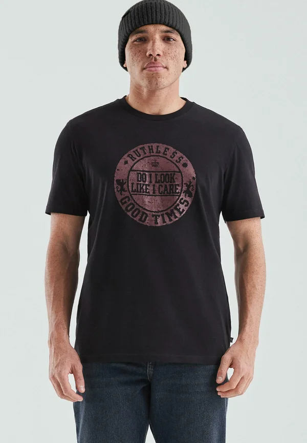 Print T-shirt - schwarz