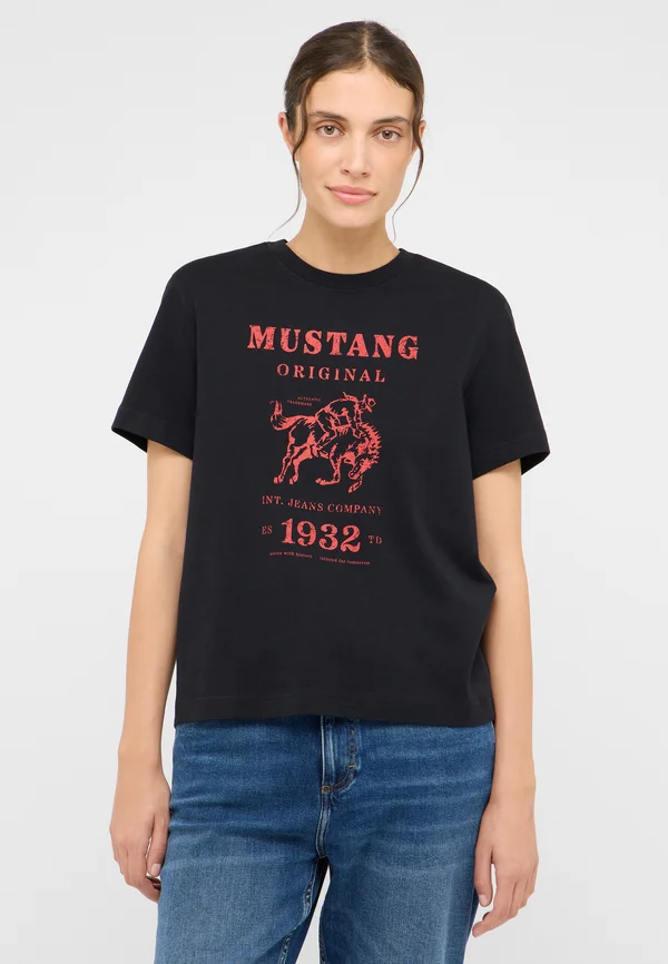 Print T-shirt - schwarz