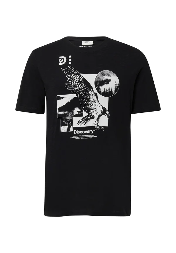 Print T-shirt - schwarz