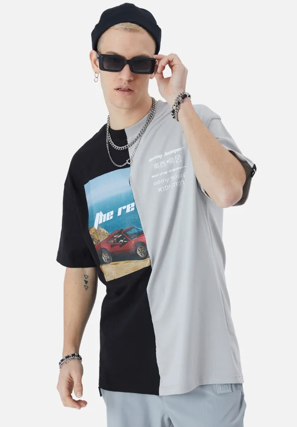 Print T-shirt - schwarz