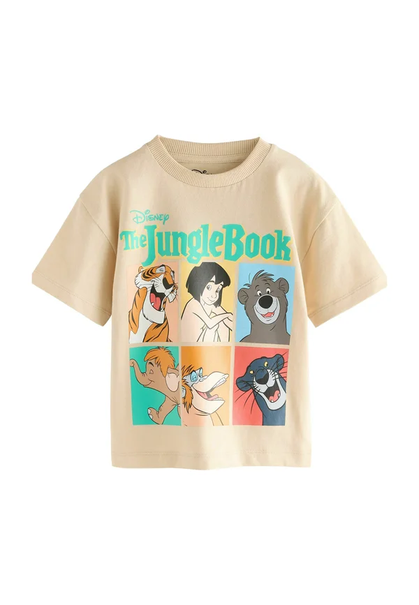 Print T-shirt - stone