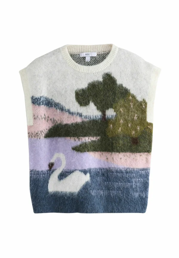 Print T-shirt - swan scene