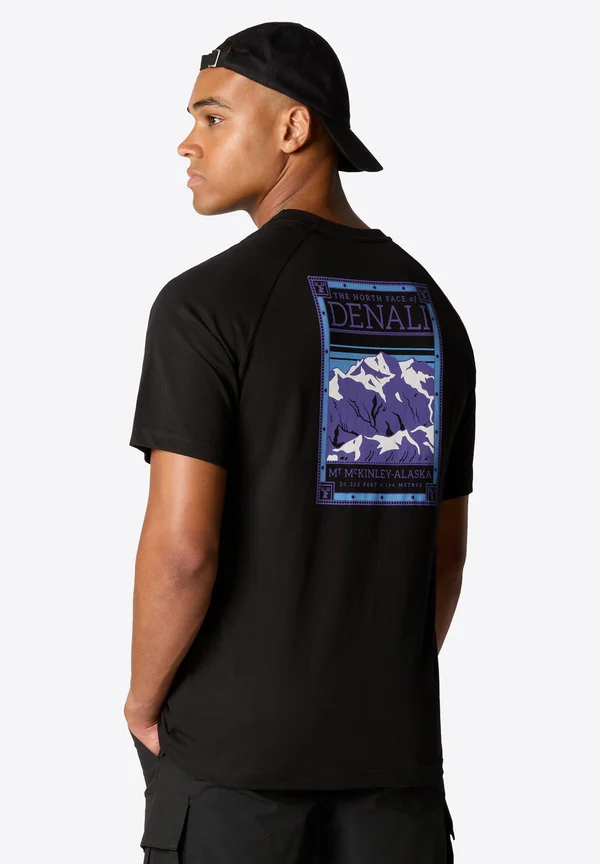 Print T-shirt - tnf black