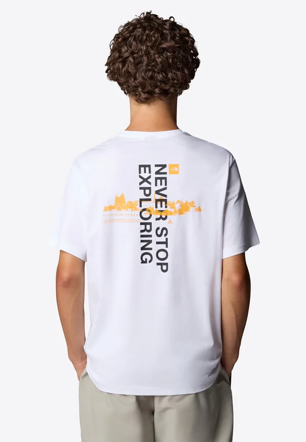 Print T-shirt - tnf white summit gold