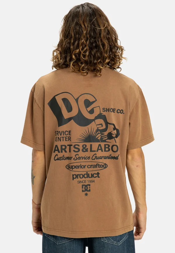 Print T-shirt - toffee