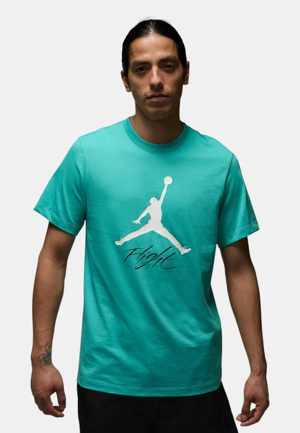 Print T-shirt - turquoise