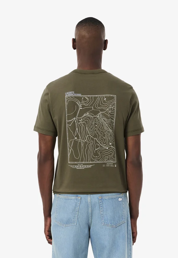 Print T-shirt - vert kaki