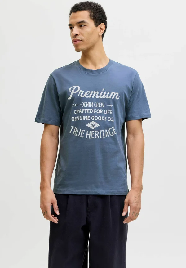 Print T-shirt - vintage indigo