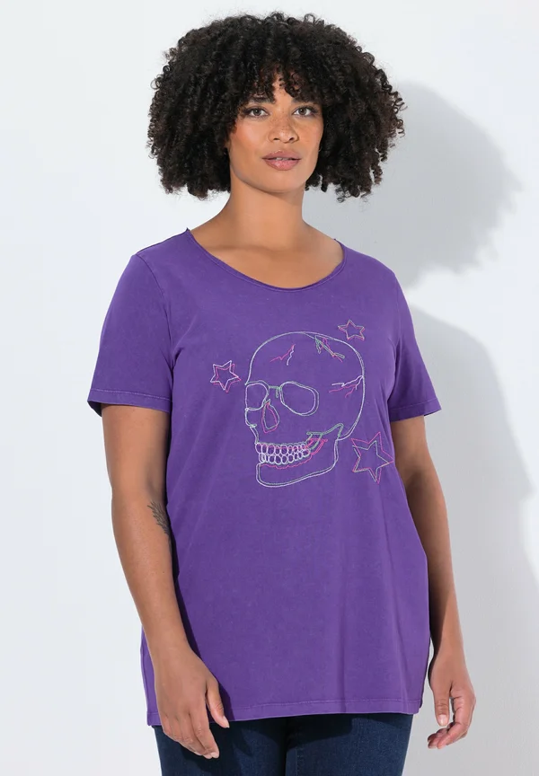 Print T-shirt - violet