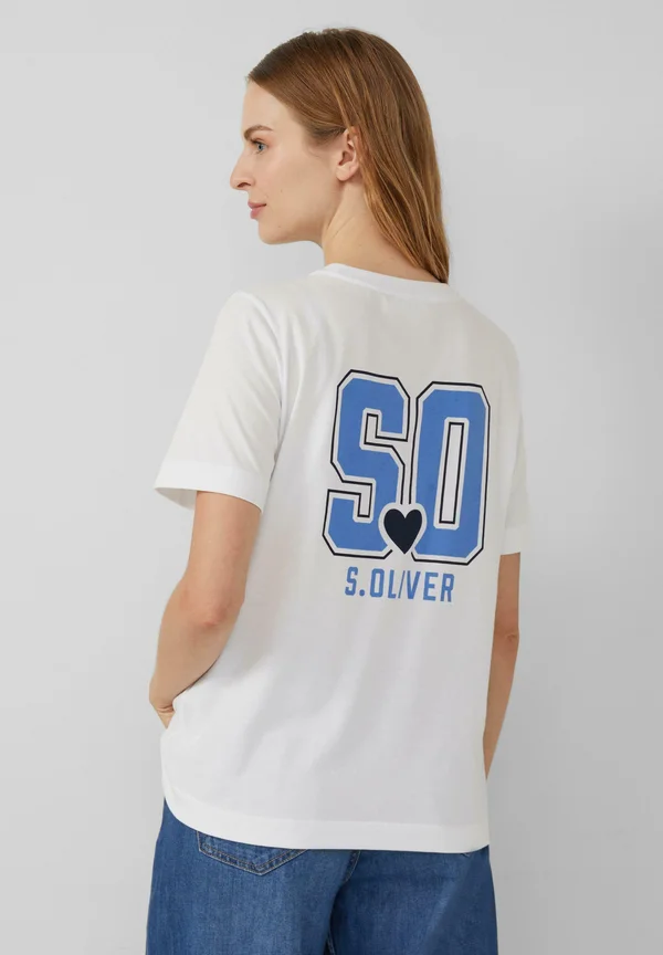 Print T-shirt - weiß