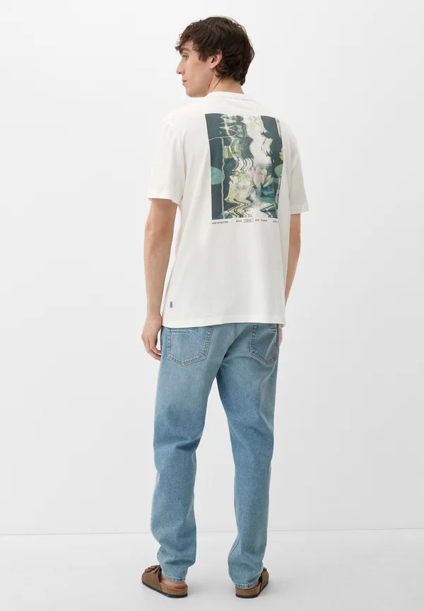 Print T-shirt - weiß