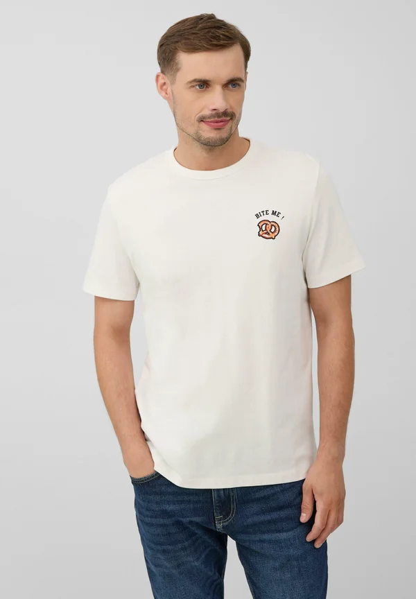 Print T-shirt - weiß