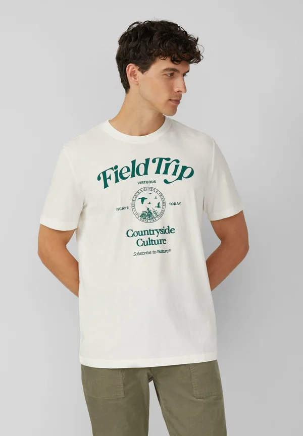 Print T-shirt - weiß