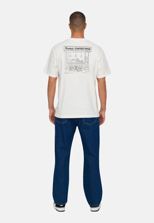 Print T-shirt - weiß