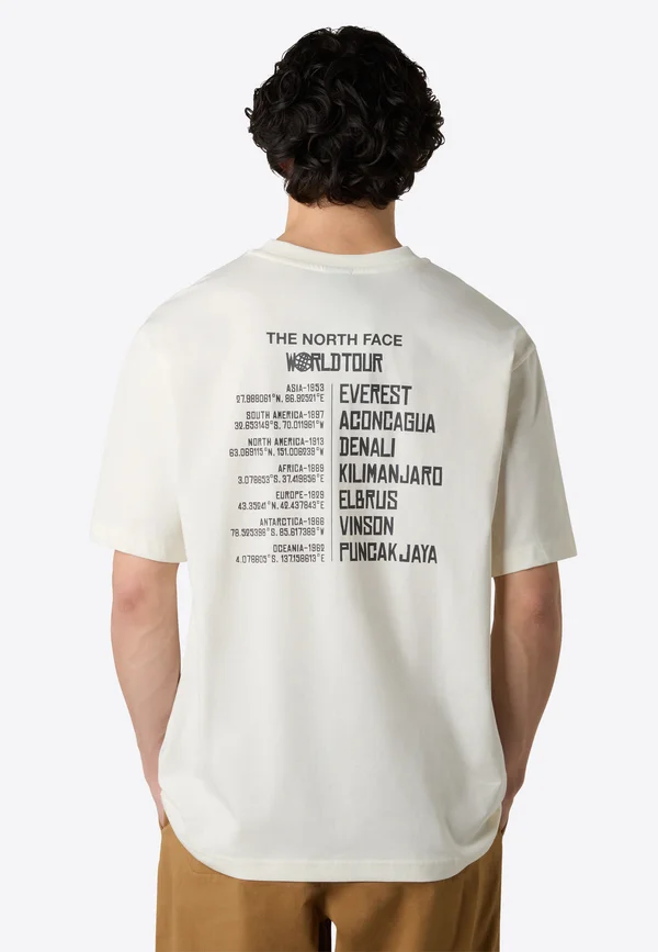 Print T-shirt - white dune anthracite g
