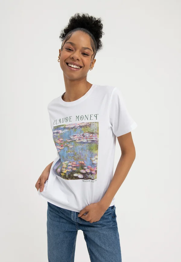 Print T-shirt - white