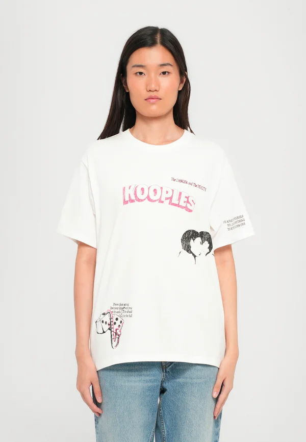 Print T-shirt - white