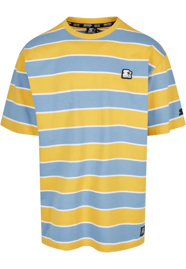 Print T-shirt - wht hrznblu clfrniyllw