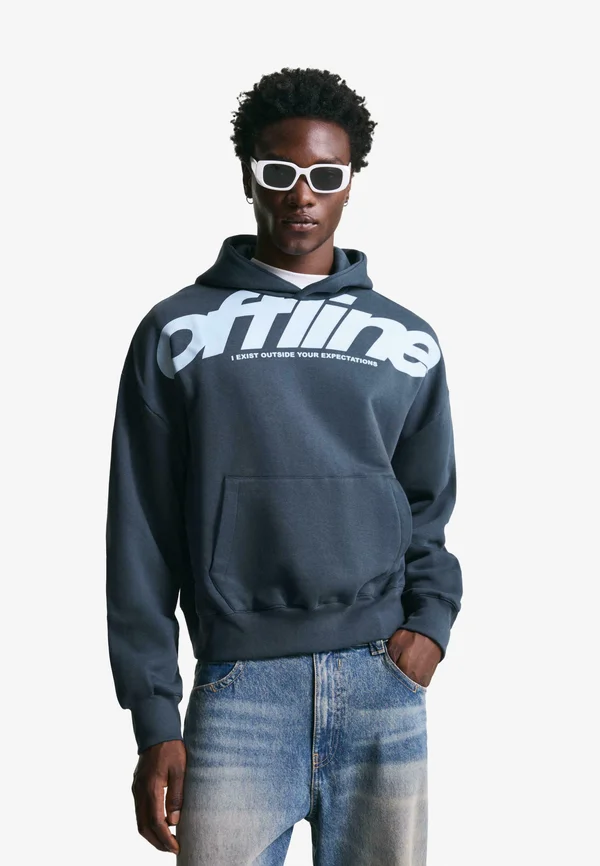 PRINTED - Hoodie - dark blue