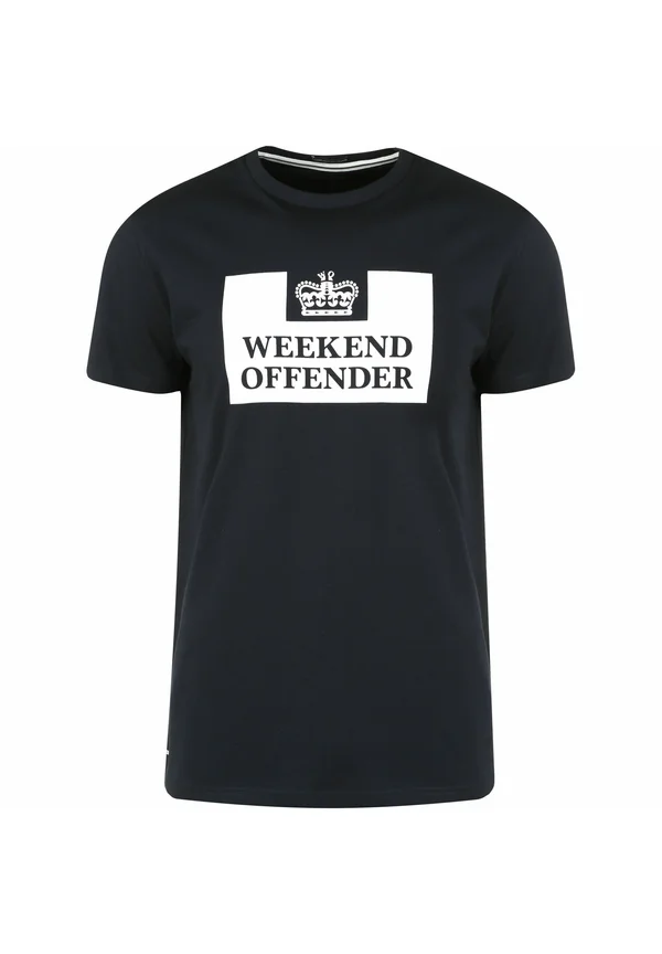 PRISON - Print T-shirt - navy