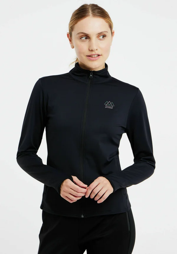 PRTPEEPAL - Zip-up sweatshirt - true black