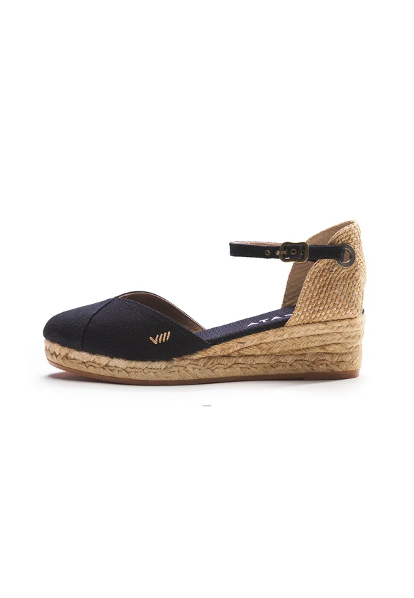 PUBOL - Wedges - black-beige