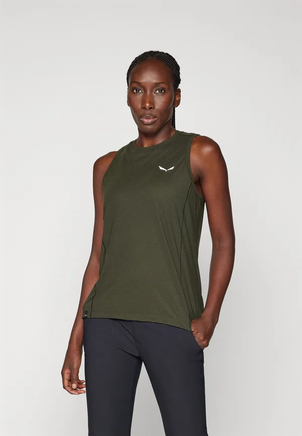 PUEZ TANK - Top - dark olive