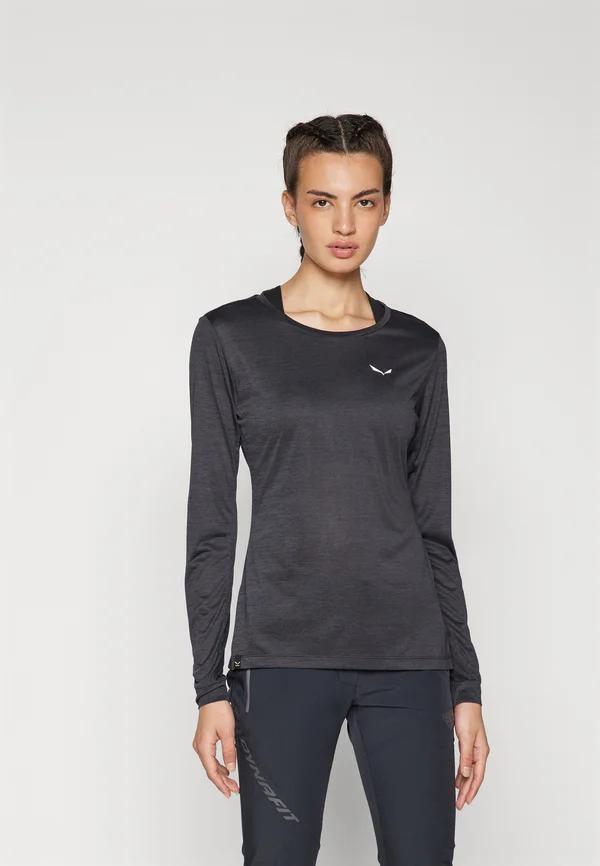 PUEZ TEE - Long sleeved top - black out