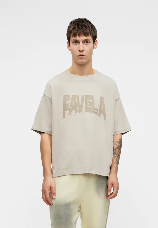 PUFF DISTRESSED  - Print T-shirt - dove